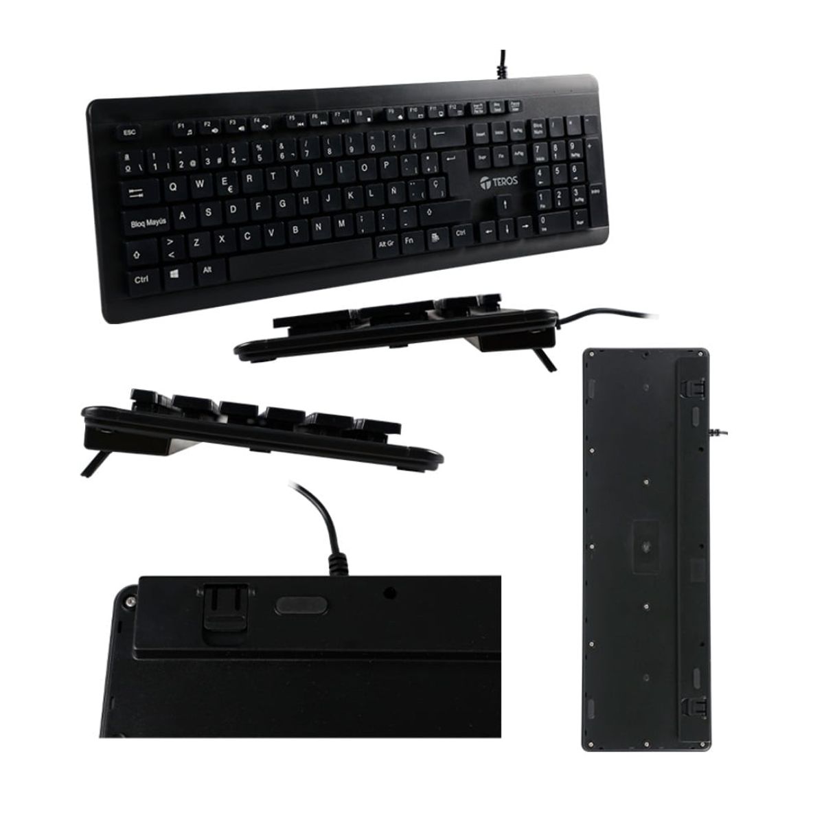 TEROS - Teclado a Prueba de Agua Teros TE4065 IPX7 Membrana 105 Teclas