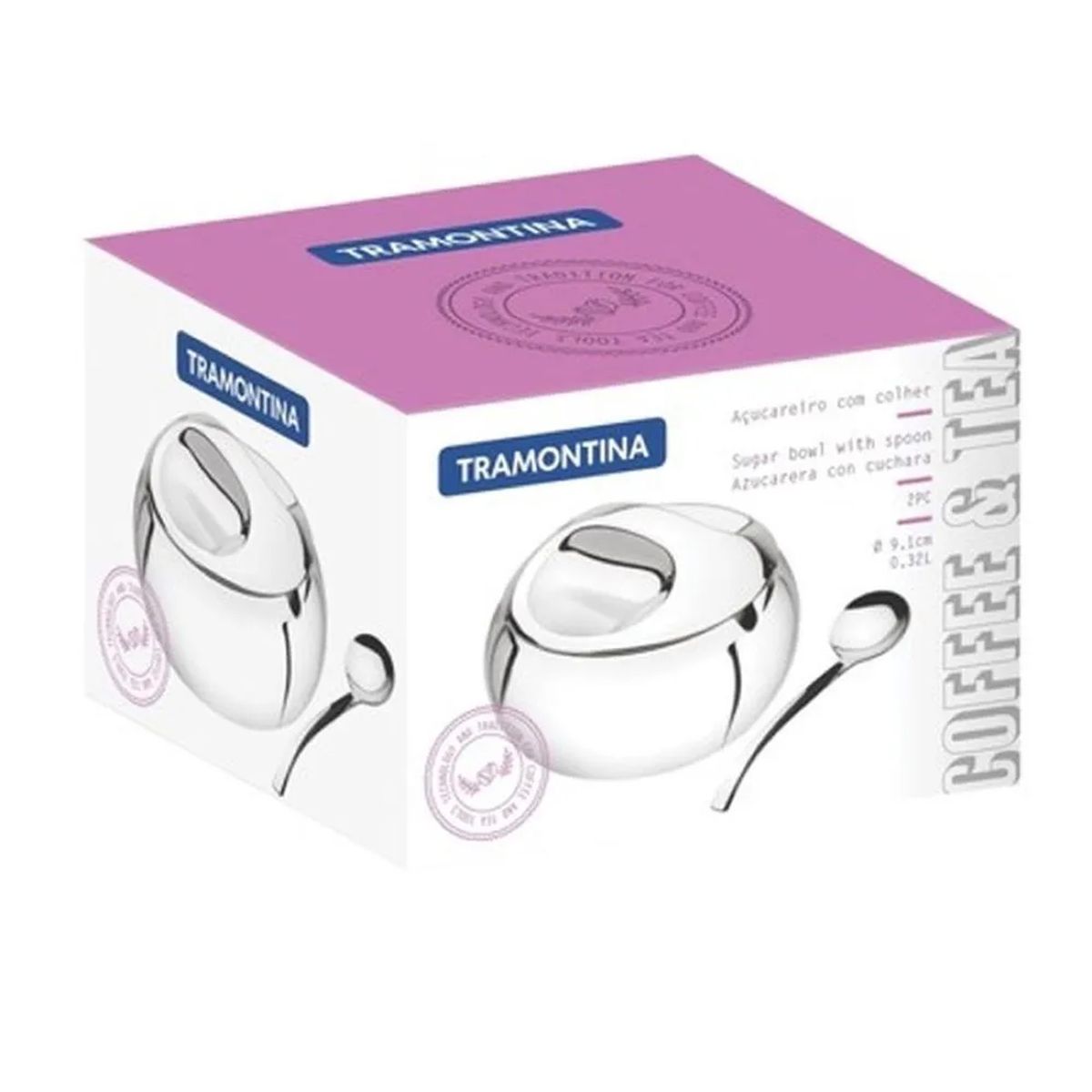 TRAMONTINA - Azucarero C/Cucharita 500 Gr Tramontina 10016044