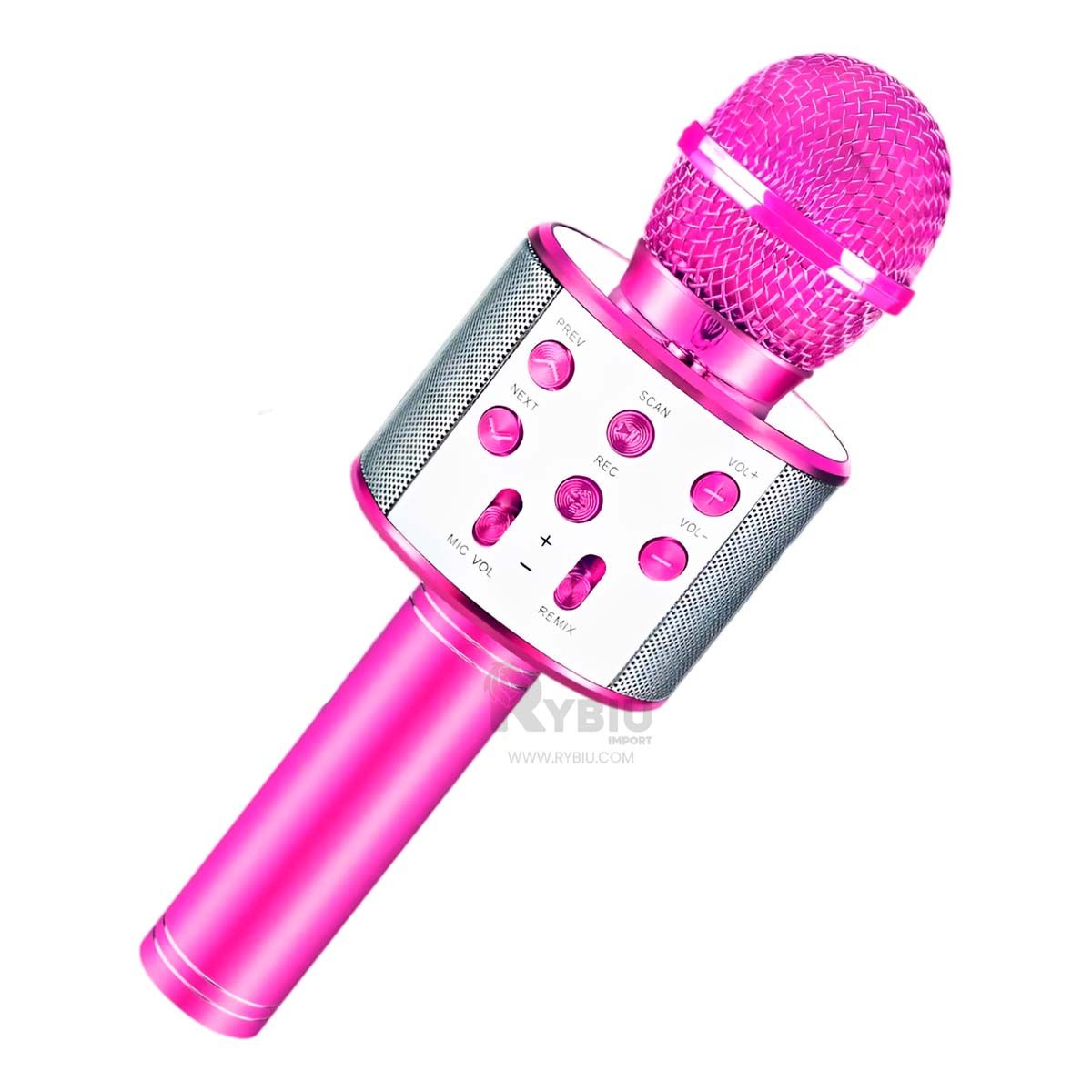 GENERICO - Mic con Parlante Integrado de Fucsia Y+Post-it Adhesivos