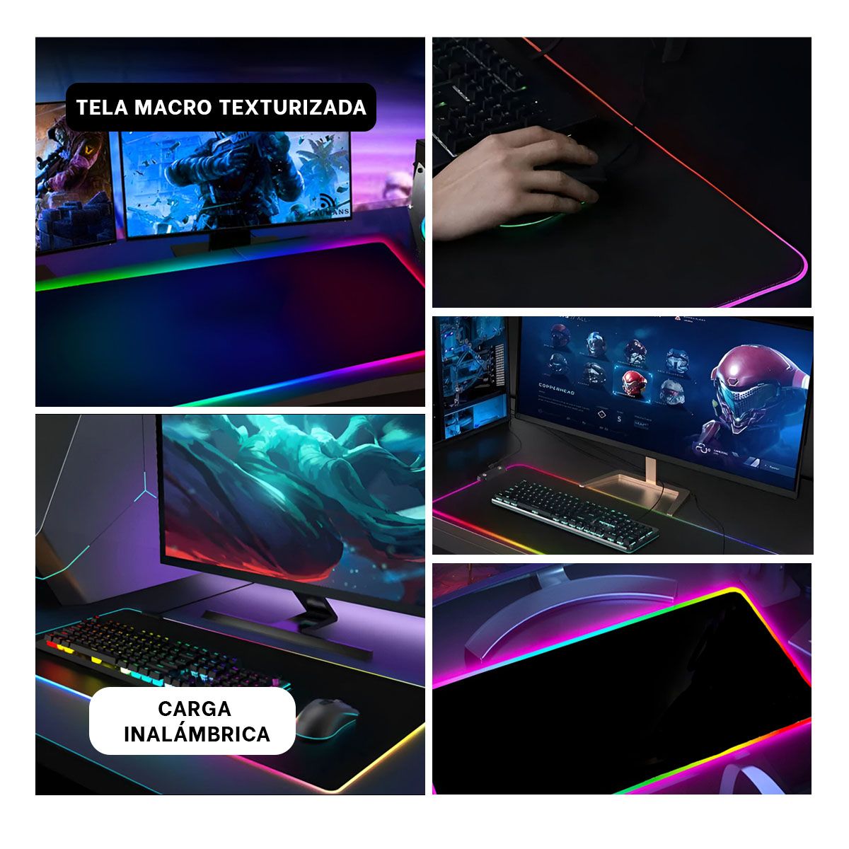 GENERICO - Base Estetica para Gamers de Color Negro Y+Regalo Agendita