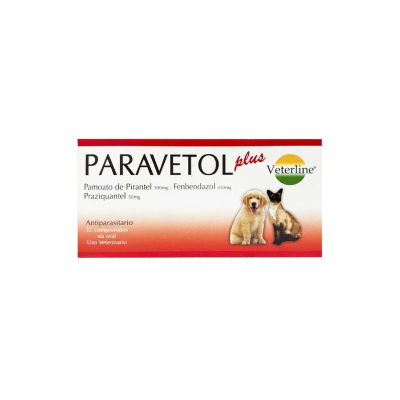 GENERICO - Paravetol Plus Antiparasitario Caja x32 tabletas