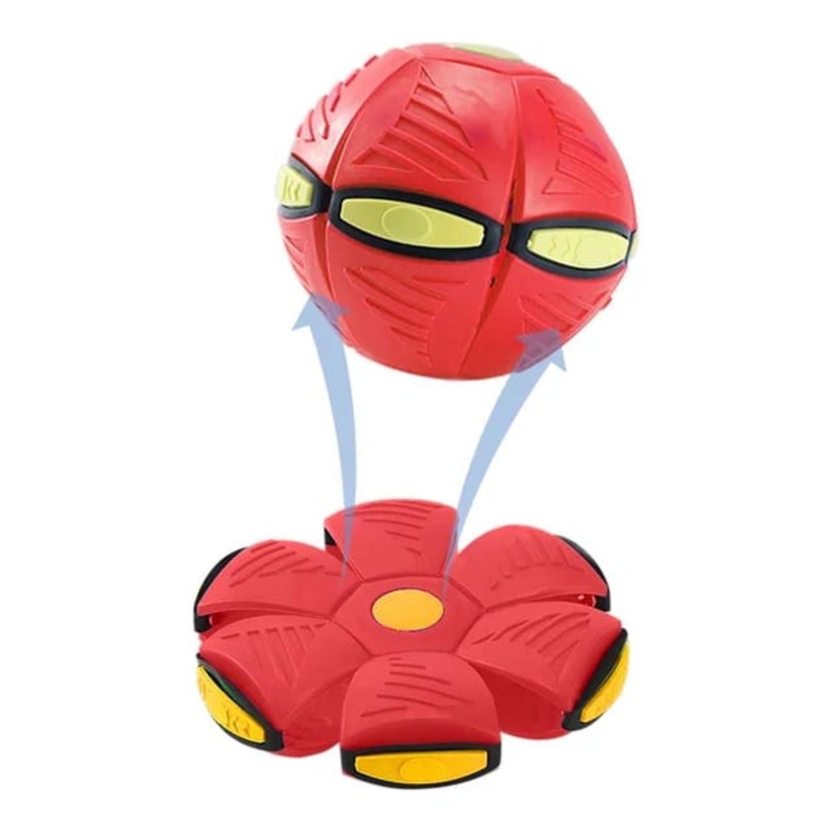 GENERICO - PELOTA  FLAT BALL CON LUCES ROJA