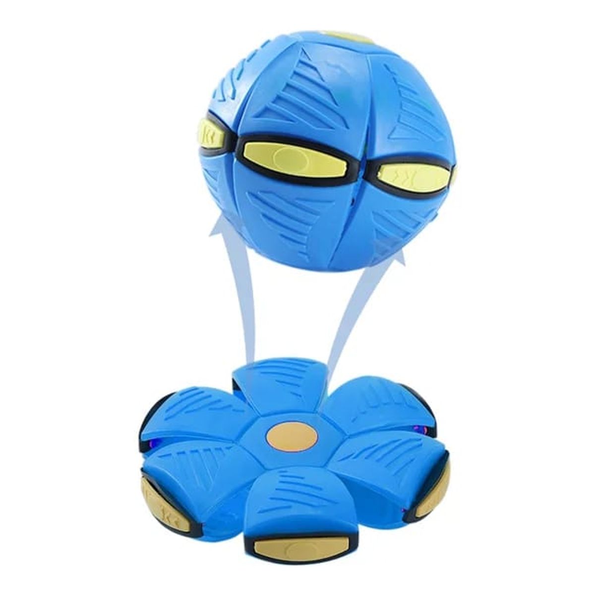 GENERICO - PELOTA  FLAT BALL CON LUCES AZUL