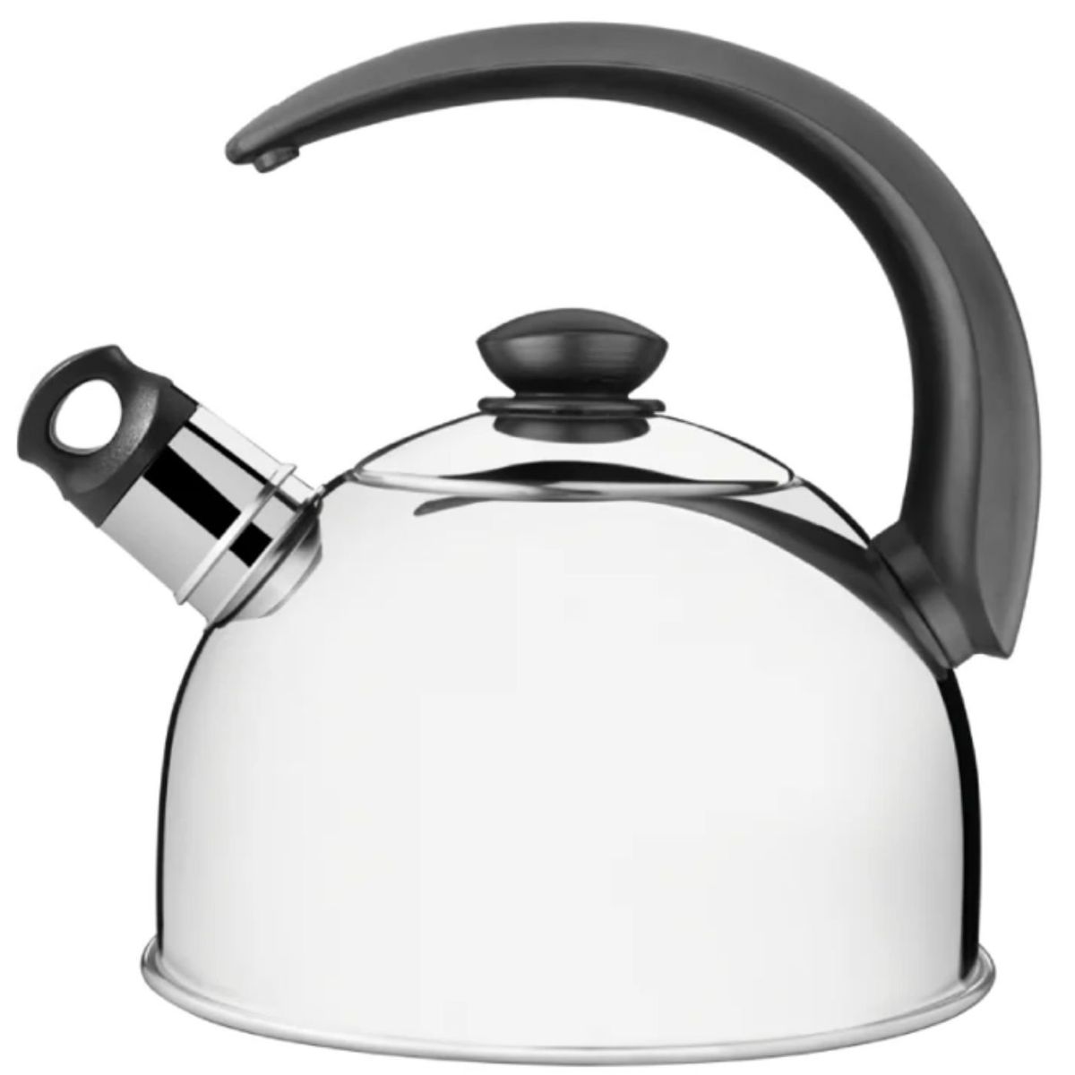 TRAMONTINA - Tetera con Silbato de Acero Inoxidable 2,1 L Tramontina plata