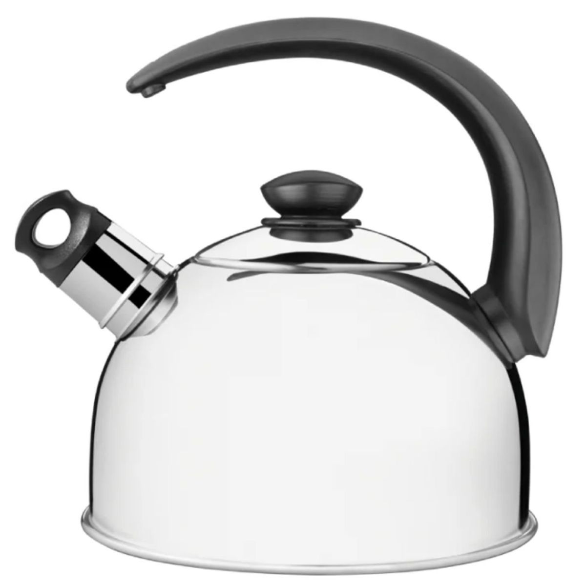 TRAMONTINA - Tetera con Silbato de Acero Inoxidable 2,1 L Tramontina plata