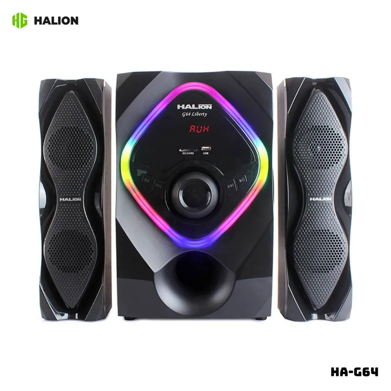 HALION - PARLANTES HALION LIBERTY 2.1 LUZ LED - HA-G64