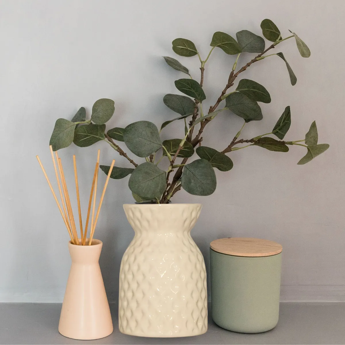 GENERICO - Floreros Jarrones Home Decorativos de Cerámica Nacional 17 x 12 cm