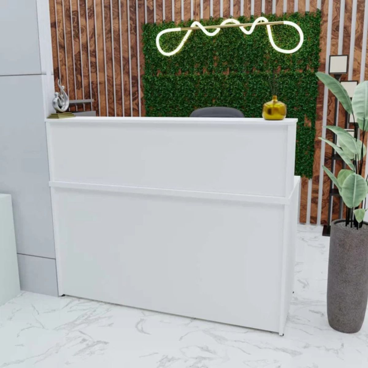 GENERICO - Escritorio de Recepción 120cm Nio Blanco R&R MUEBLES