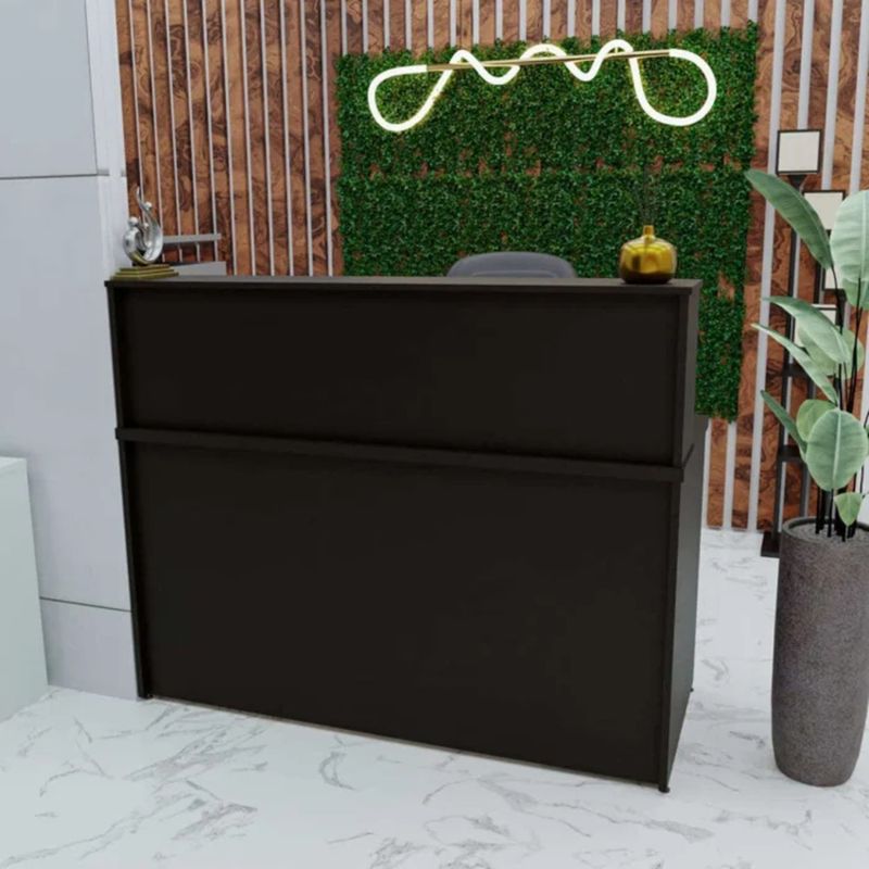 GENERICO - Escritorio de Recepción 120cm Nio Negro R&R MUEBLES