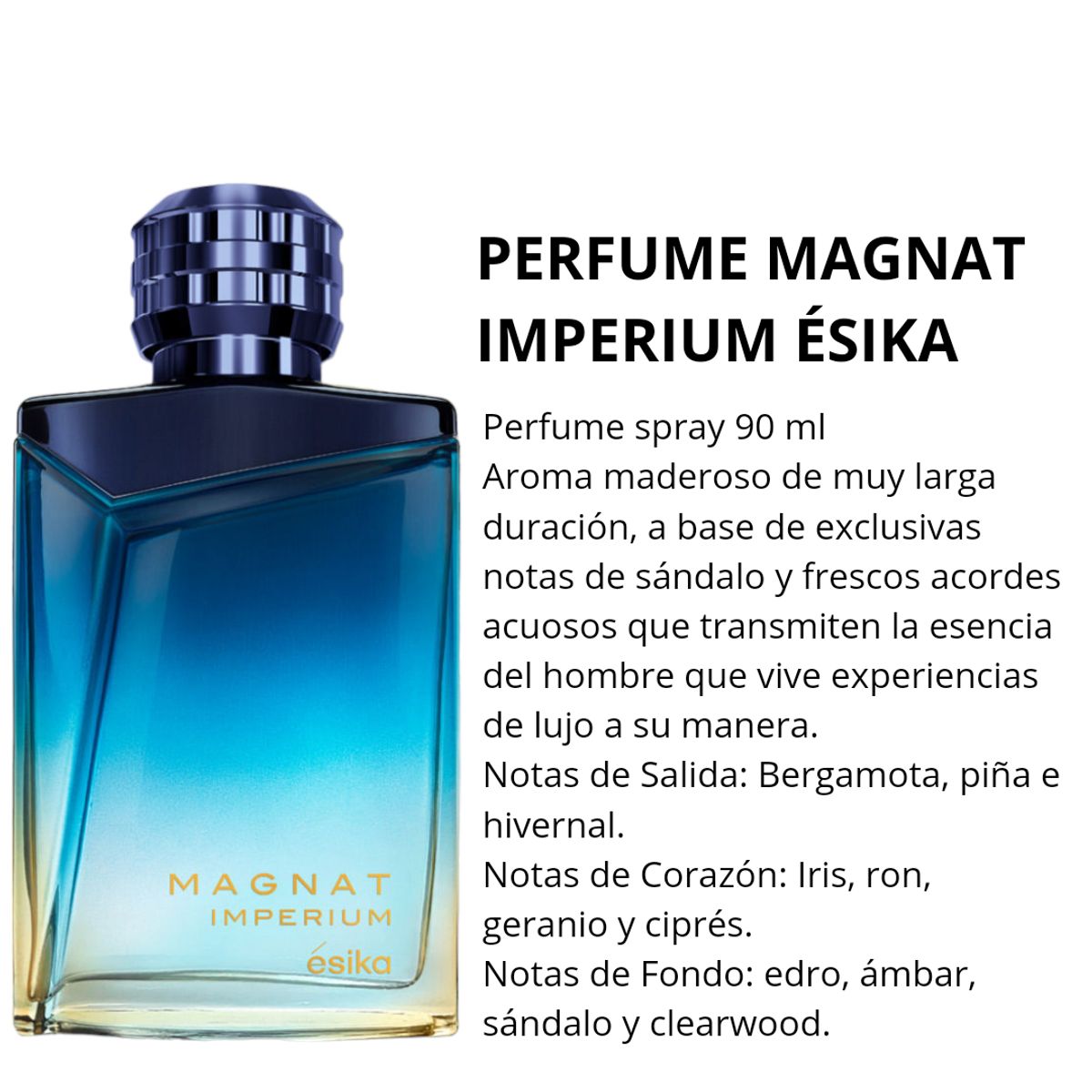 ESIKA - Perfume magnat imperium ésika + bolsa de regalo ésika