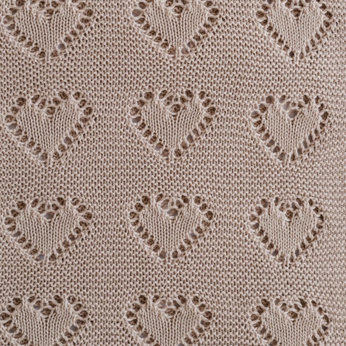 LA SONAJA - SET DE 3 MANTAS TEJIDAS ALGODÓN LA SONAJA CORAZÓN BEBÉ UNISEX