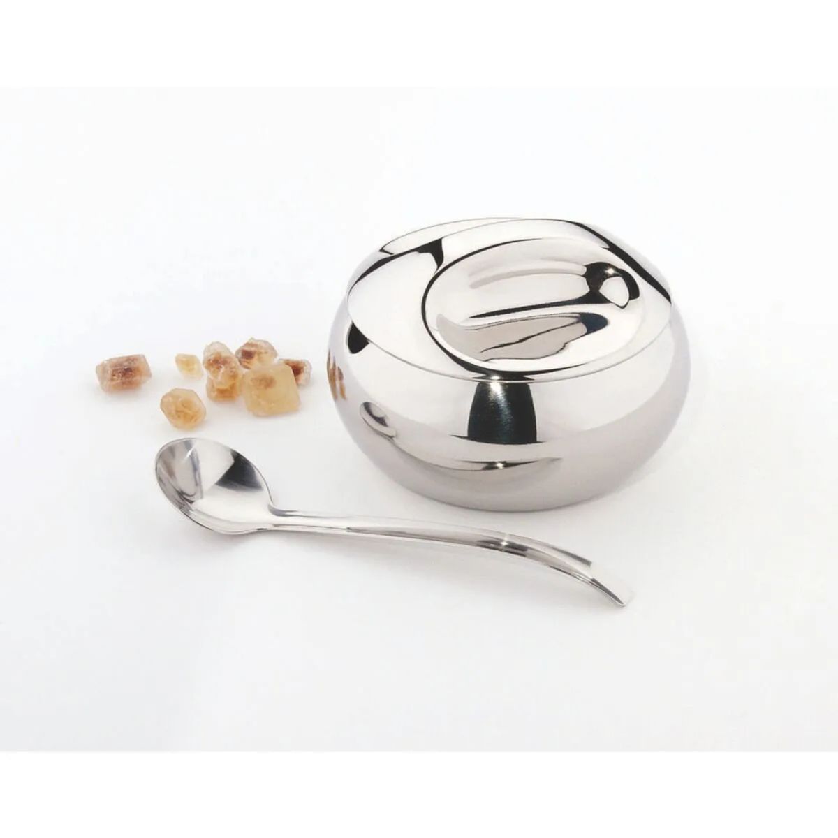 TRAMONTINA - Azucarero de Acero Inoxidable 300gr con Cuchara - Tramontina 64400500