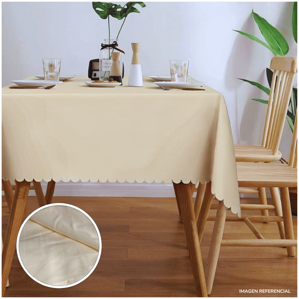 INSPIRA MARKET - Mantel de Mesa Estampado Rectangular 140cm x 250cm