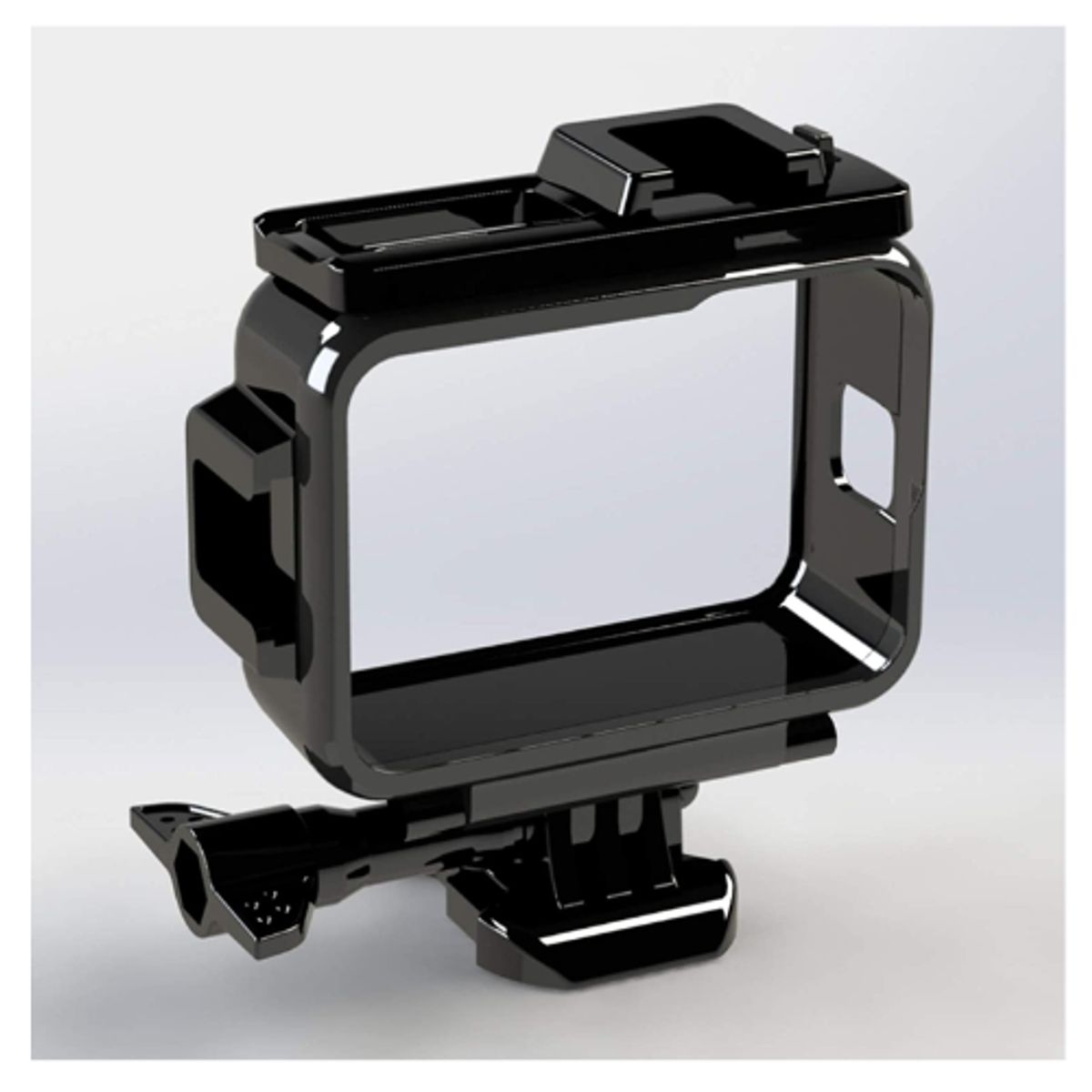 GENERICO - CASE PARA GO PRO 9, 10 y 11 con 2 zapatas.