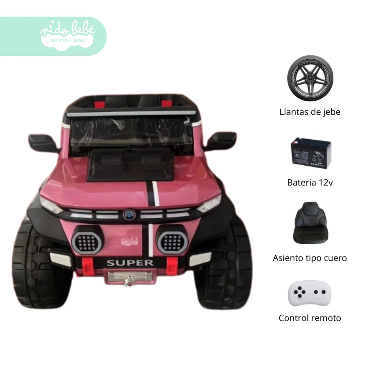 GENERICO - Carro a Batería para Niño FANCY PINK