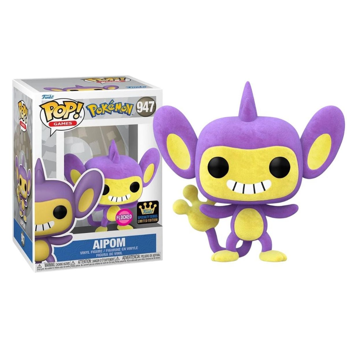 FUNKO - Fun Pop Pokemon Aipom Flocked Specialty Series