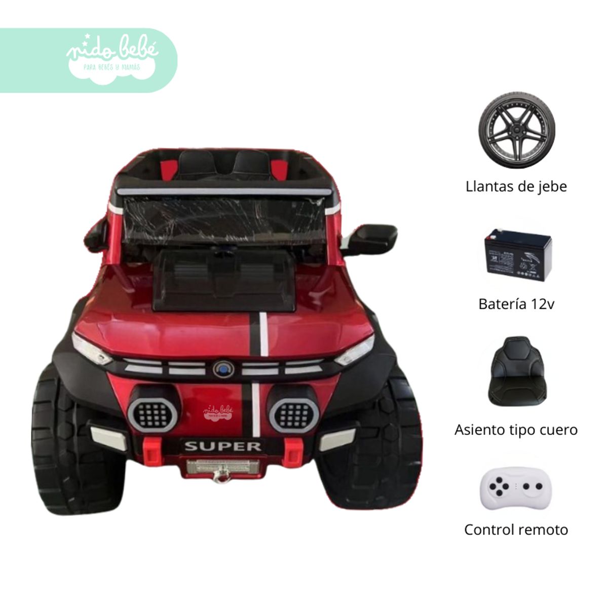 GENERICO - Carro a Batería para Niño FANCY RED