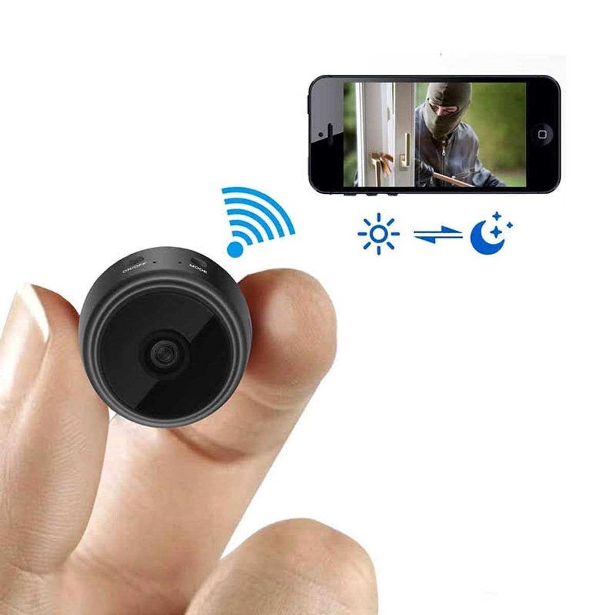 OEM - MINI CAMARA A9 HDWIFICAMPRO MONITOREA EN TIEMPO REAL