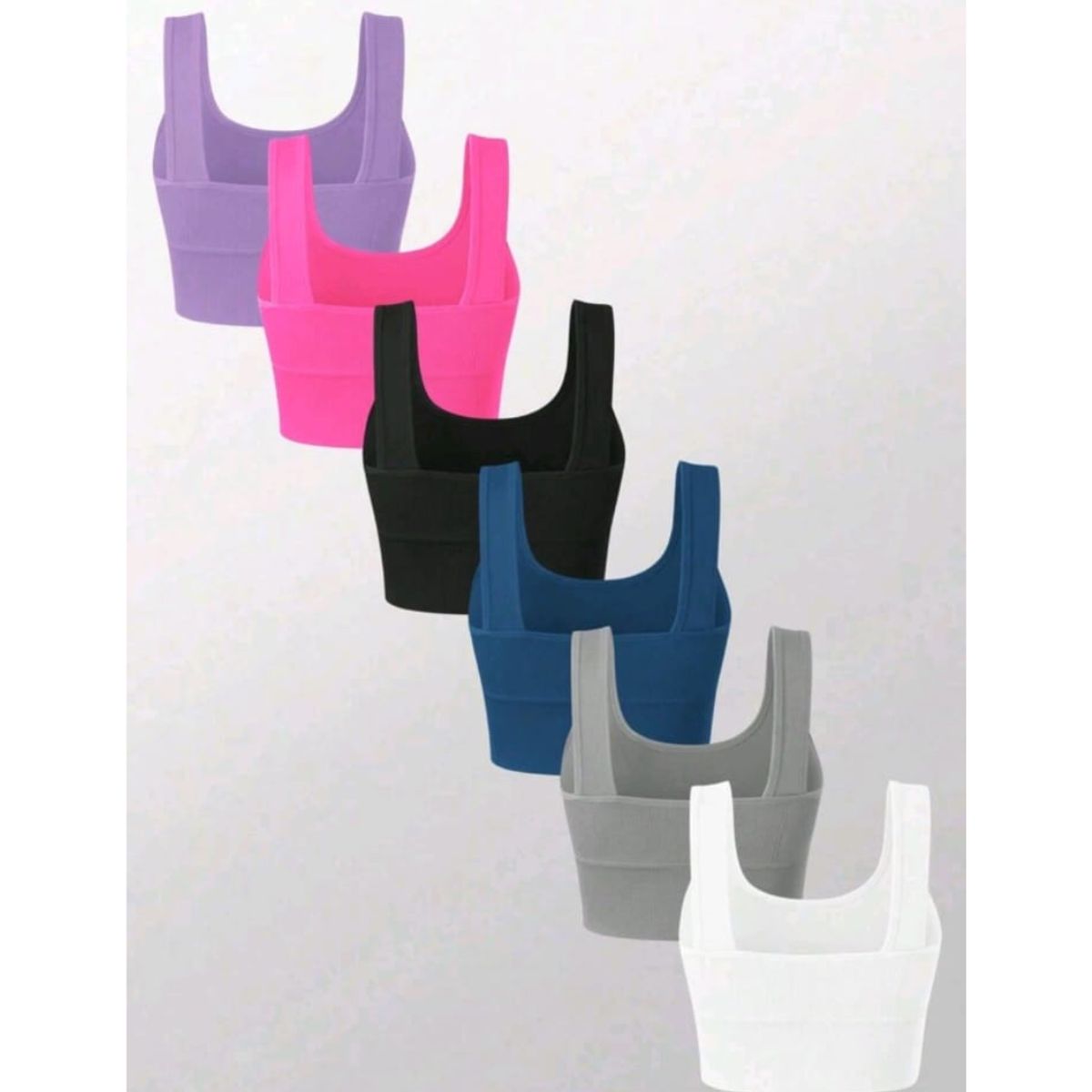 GENERICO - SHEIN TOP Sencillo sujetador deportivo color morado