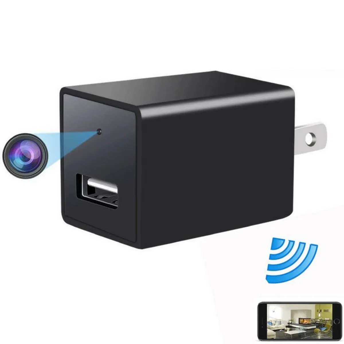 OEM - CARGADOR CAMARA 1080P WIFI- SOPORTA HASTA 128 GBS