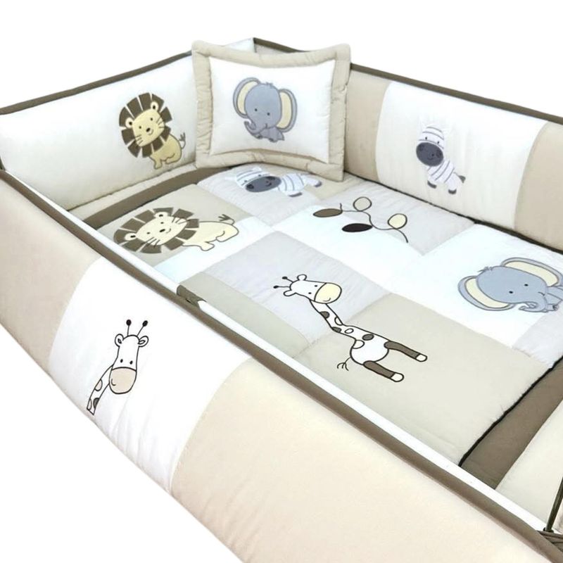 BABY MERINOS - Set de Cuna y 4 protectores - Prestige - Safari 5