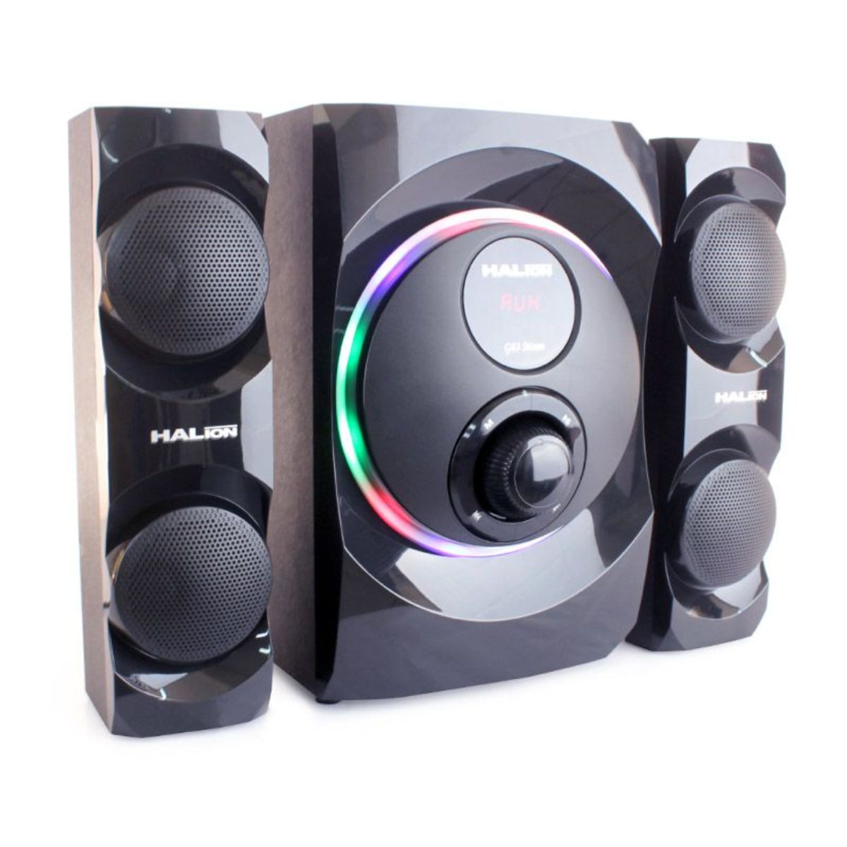 HALION - PARLANTES HALION MOON 2.1 LUZ LED - HA-G63