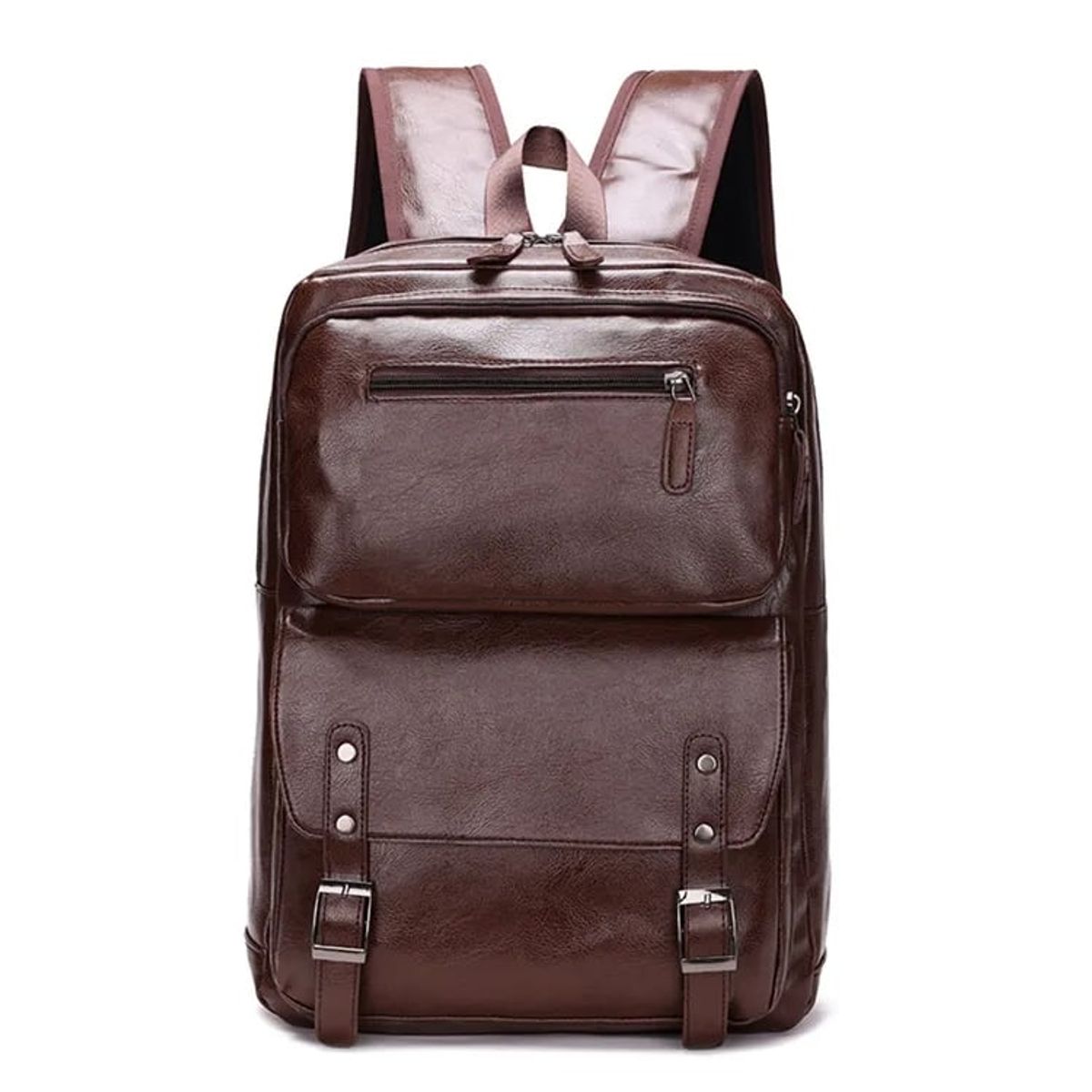 MAKEWAY - Makeway - Mochila cuero PU vintage
