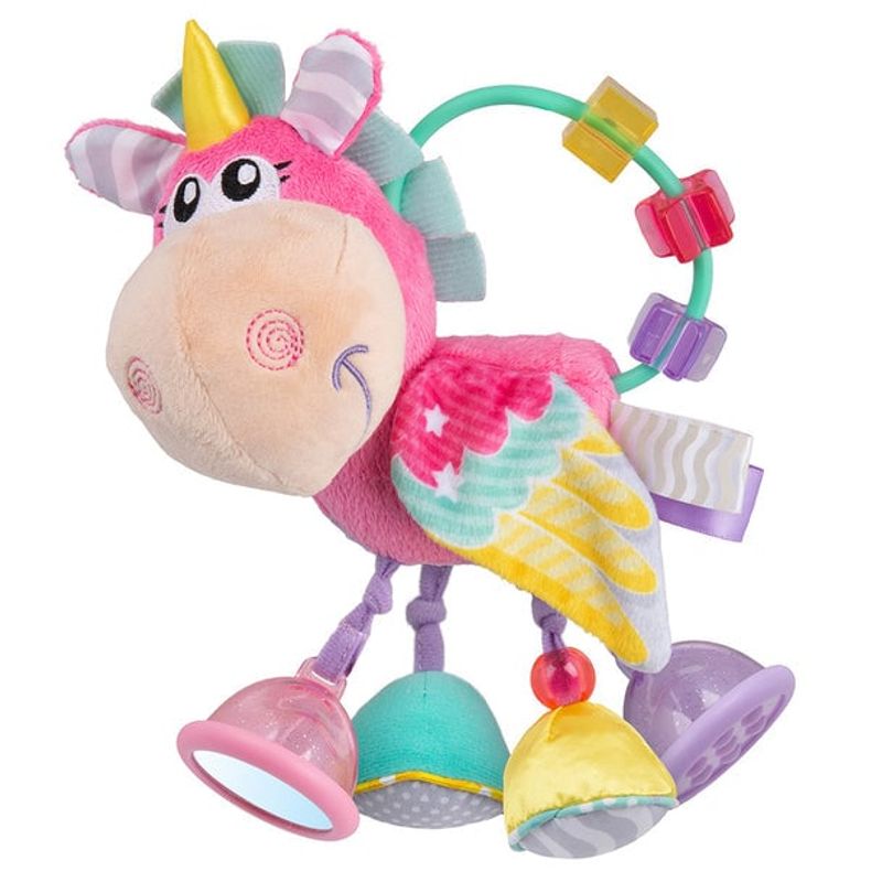 PLAYGRO - Colgante Juguetero Para Coche Actividades Unicornio