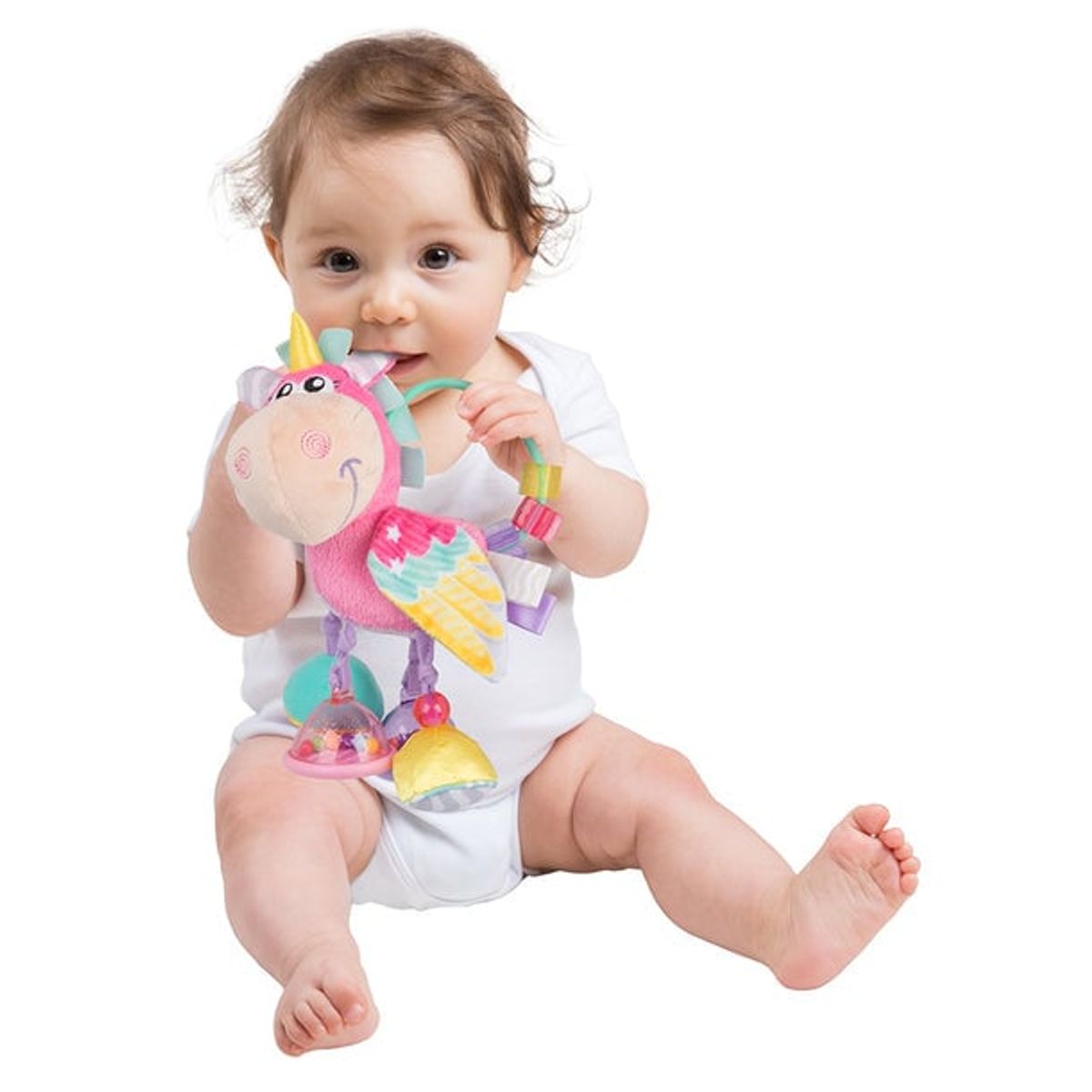 PLAYGRO - Colgante Juguetero Para Coche Actividades Unicornio