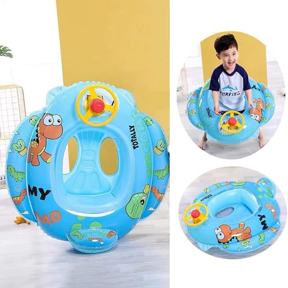 INSPIRA MARKET - Flotadores de piscina para Niños Diseño Aleatorio Celeste Azul
