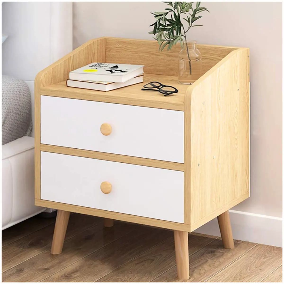 INSPIRA MARKET - Mesa Velador de Dormitorio Elegante