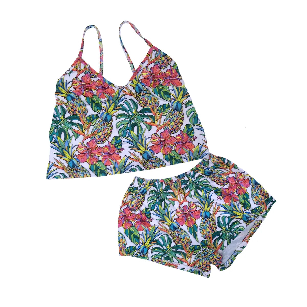 GENERICO - Pijama Conjunto Mujer BVD y Short Dos Piezas