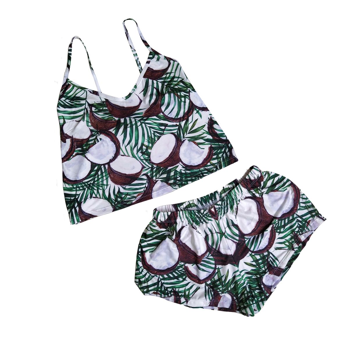 GENERICO - Pijama Conjunto Mujer BVD y Short Dos Piezas