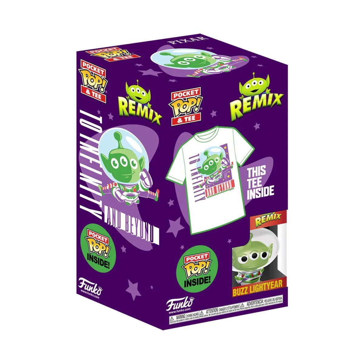 FUNKO - POCKET POP TEES DISNEY - ALIEN BUZZ- TALLAS XS YOUTH