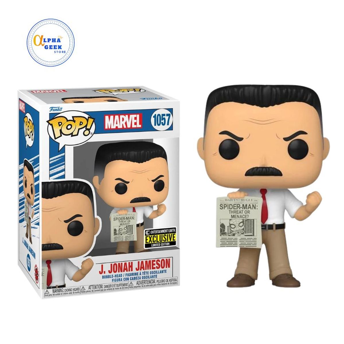 FUNKO - Funko Pop Marvel Spiderman J Jonah Jameson Exclusivo