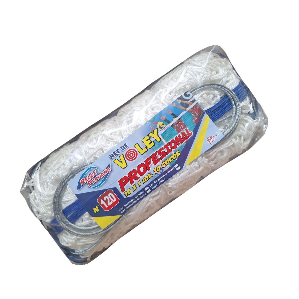 GENERICO - Ned de Voleibol, Profesional 10.00 mts x 10 Cocos - #120