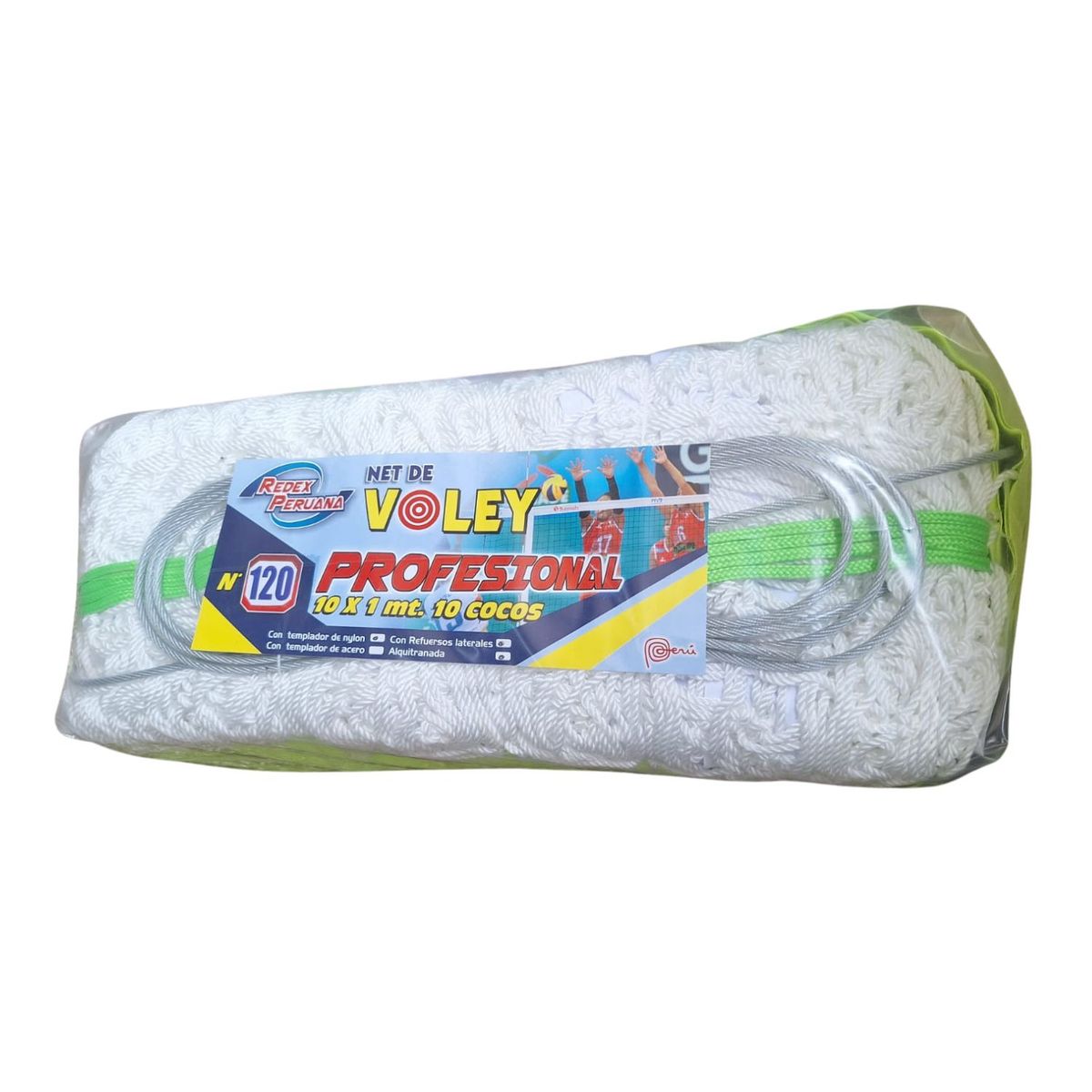 GENERICO - Ned de Voleibol, Profesional 10.00 mts x 10 Cocos - #120