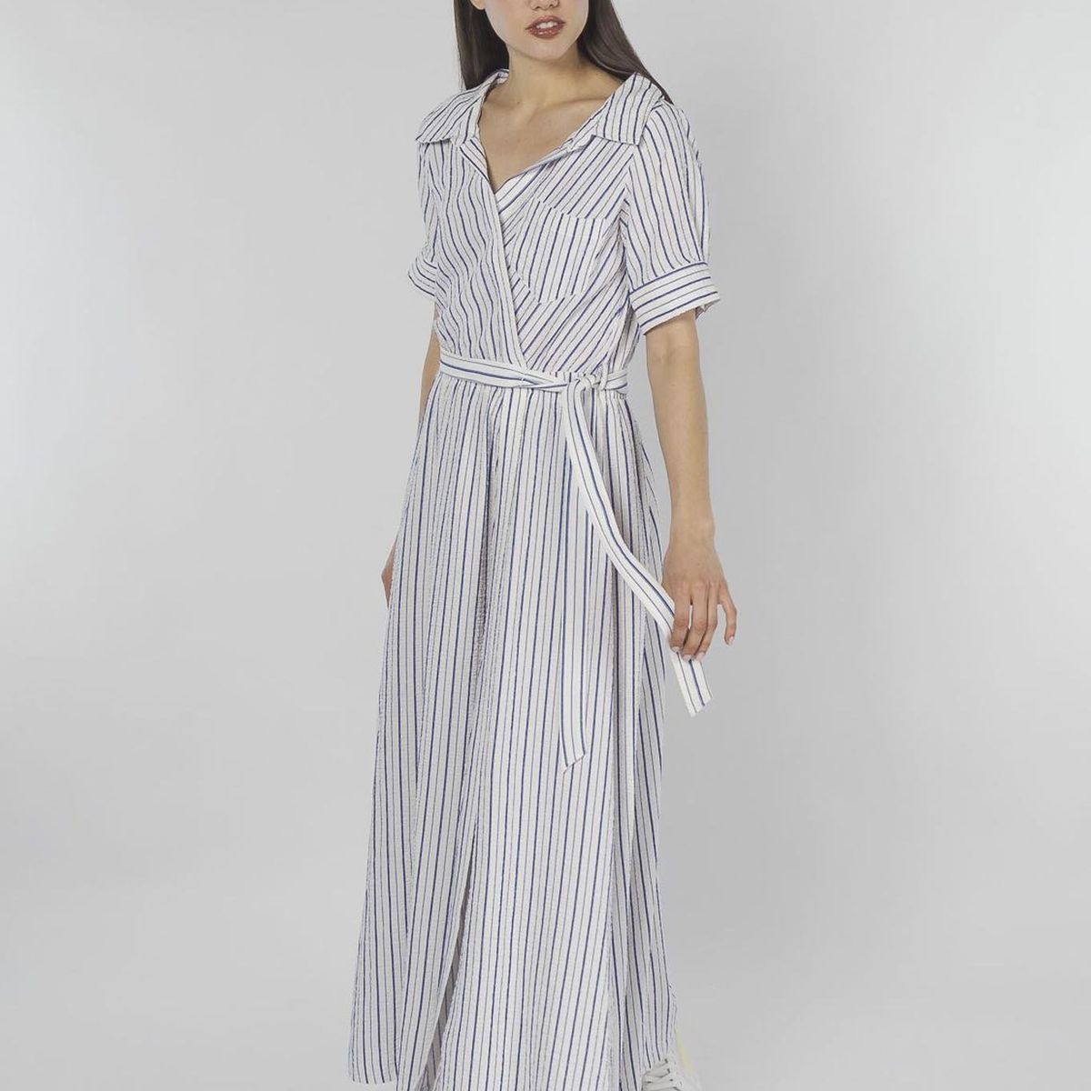 CALVIN KLEIN - VESTIDO GAUZE WOMEN CK