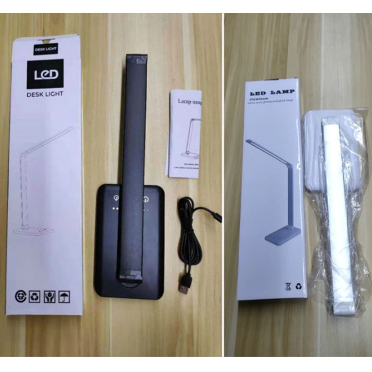 GENERICO - Lámpara De Escritorio Led Con Cargador Inalámbrico