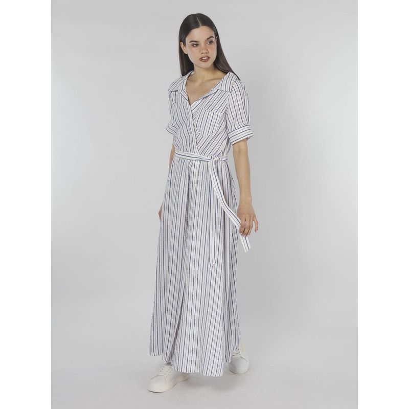 CALVIN KLEIN - VESTIDO GAUZE WOMEN CK