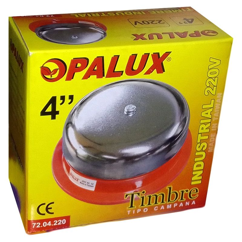 OPALUX - TIMBRE Campana Industrial 4 Pulgadas - 220VAC - OPALUX