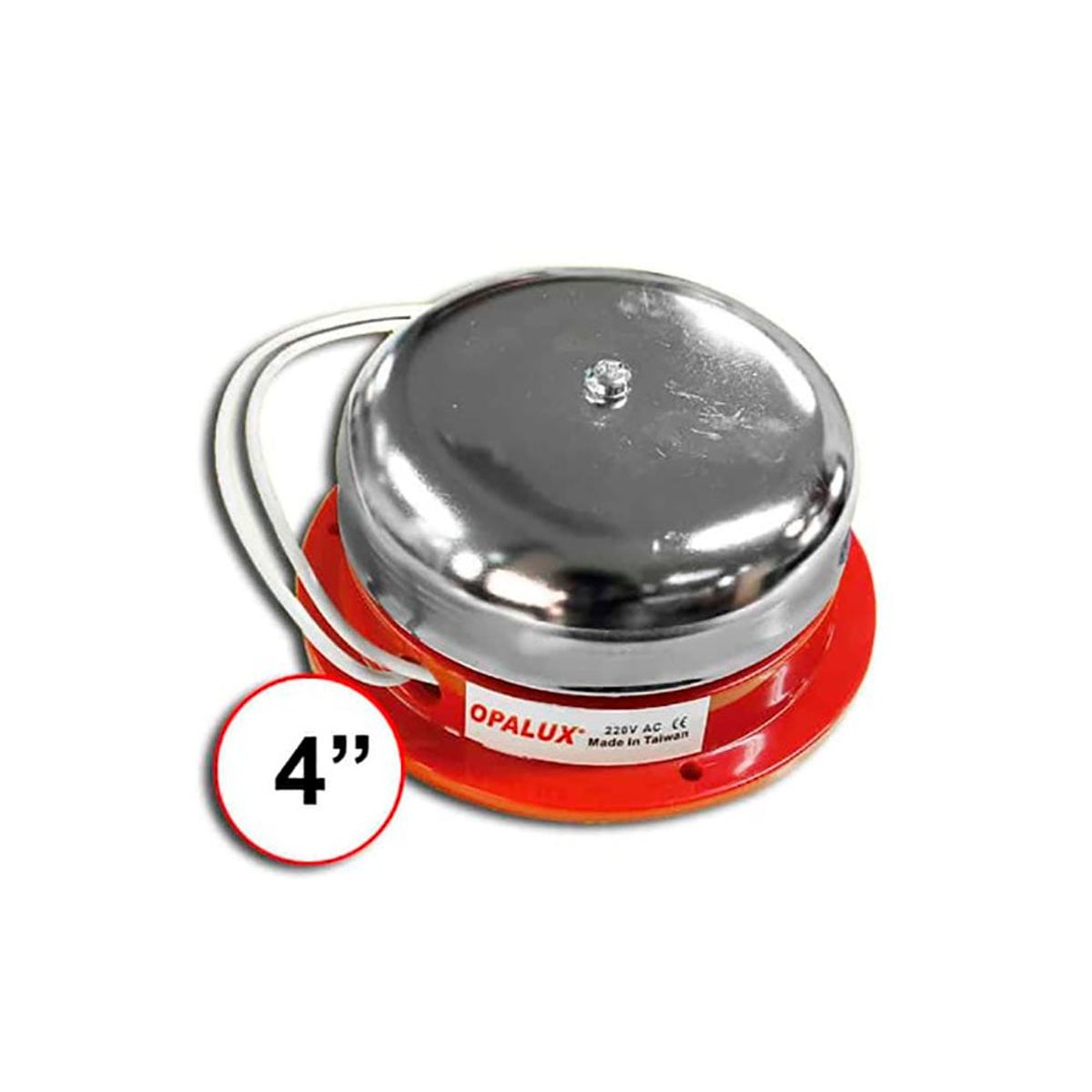 OPALUX - TIMBRE Campana Industrial 4 Pulgadas - 220VAC - OPALUX
