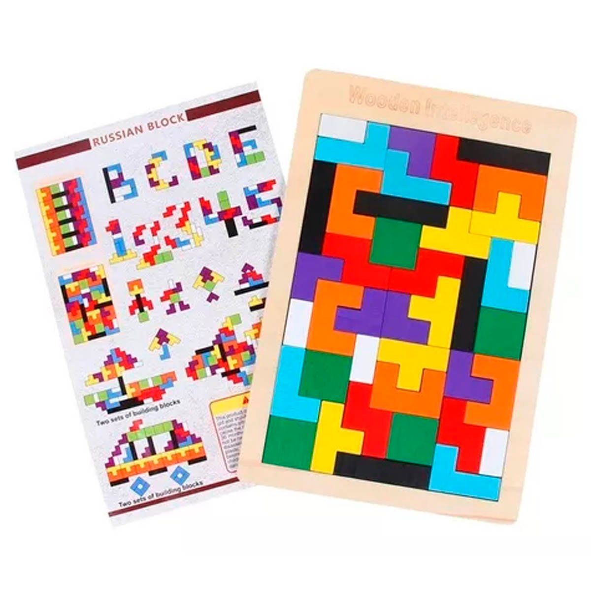 GENERICO - Pack 3Tetris Didácticos Rompecabezas para Niños