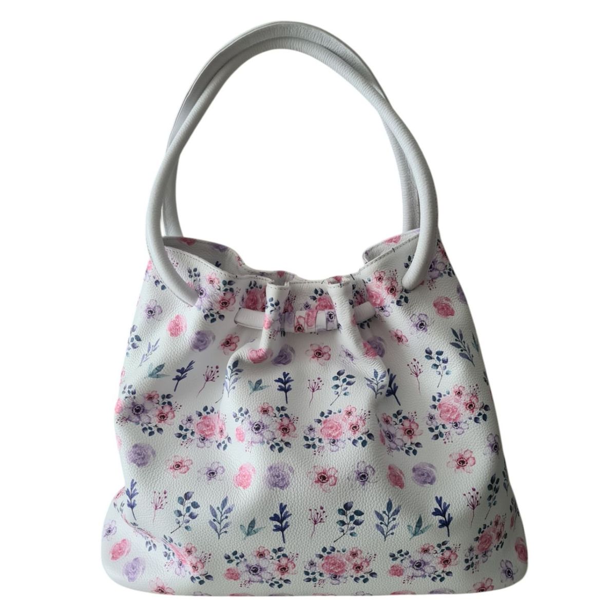 QARA - Bolso floreado en cuero genuino de alta calidad