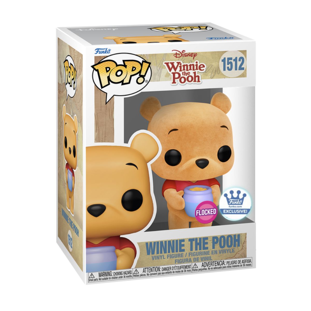 FUNKO - Winnie the Pooh Funko Pop 1512 Flocked Exclusivo FS