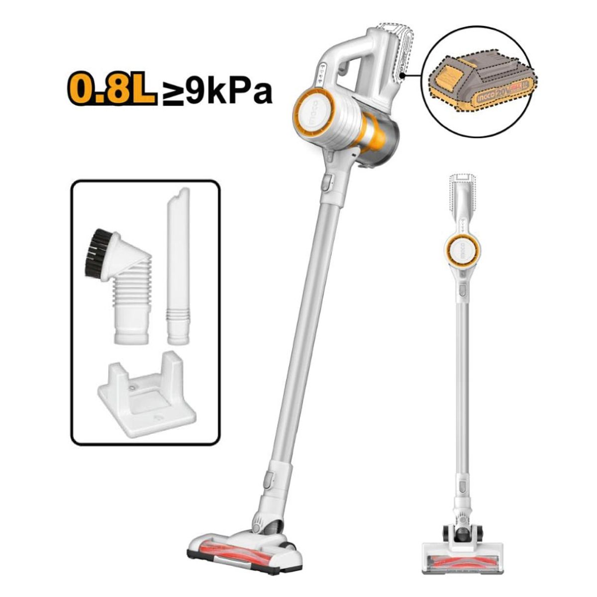 INGCO TOOLS - ASPIRADORA INALÁMBRICA INGCO 20V 08L 120W CVLI20061