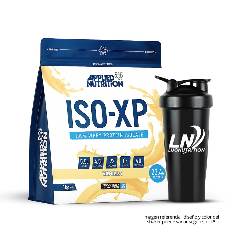 APPLIED NUTRITION - Iso XP 1 kg Proteina Isolatada - Vainilla + Shaker