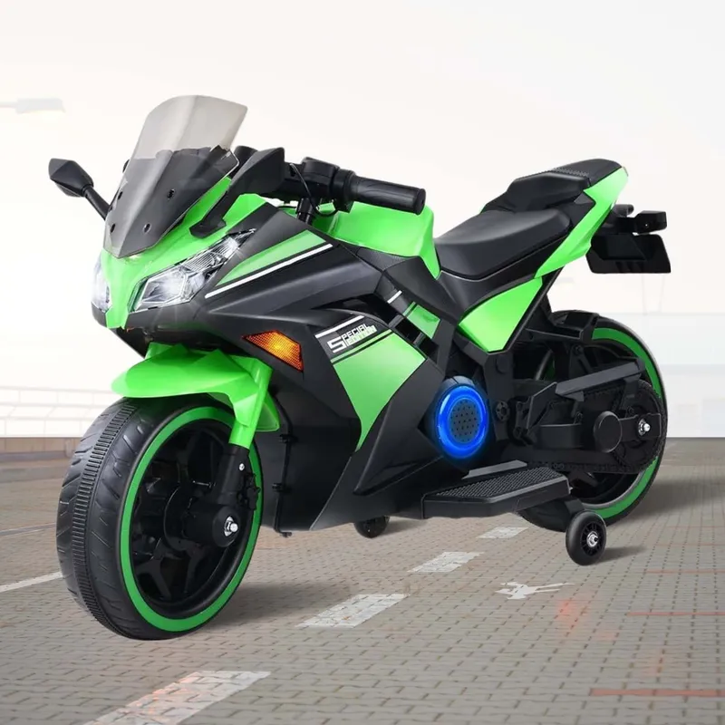 GENERICO - Moto Para Niño KAWASAKI NINJA 250 Verde