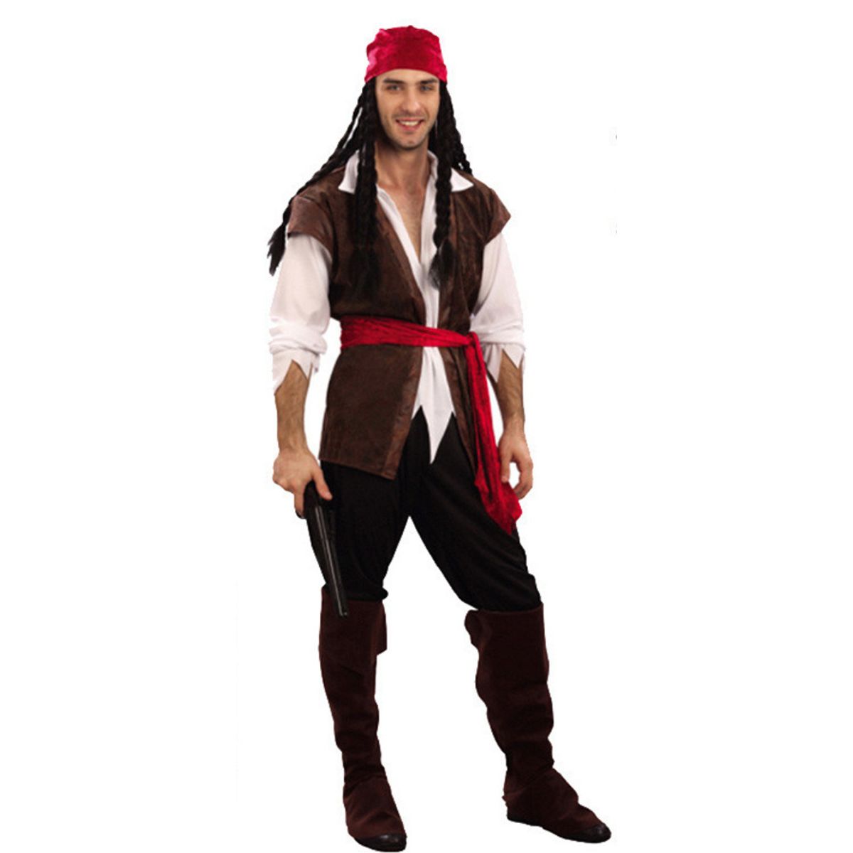GENERICO - Disfraz de Pirata Rojo