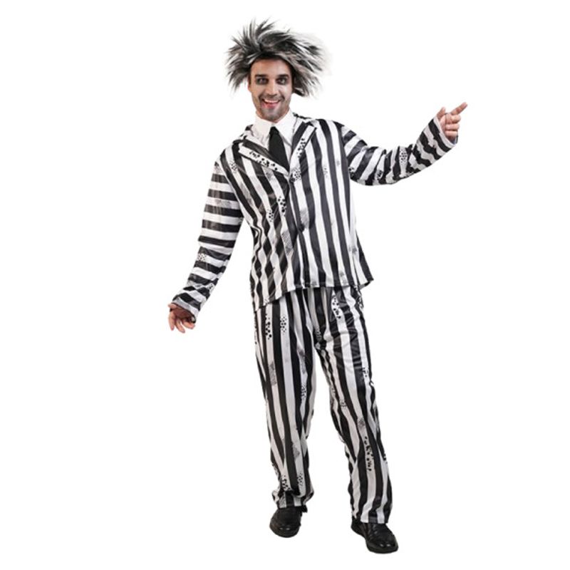 GENERICO - Disfraz de Rallas de Terror Adulto Sin peluca